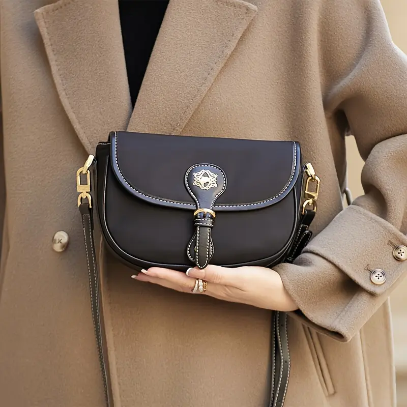 Oxford Cloth Crossbody Bag, New Stylish Design for 2025, High-End Casual Bag for Middle-Shoulder Saddle Bag river island bags baggucrescentbag