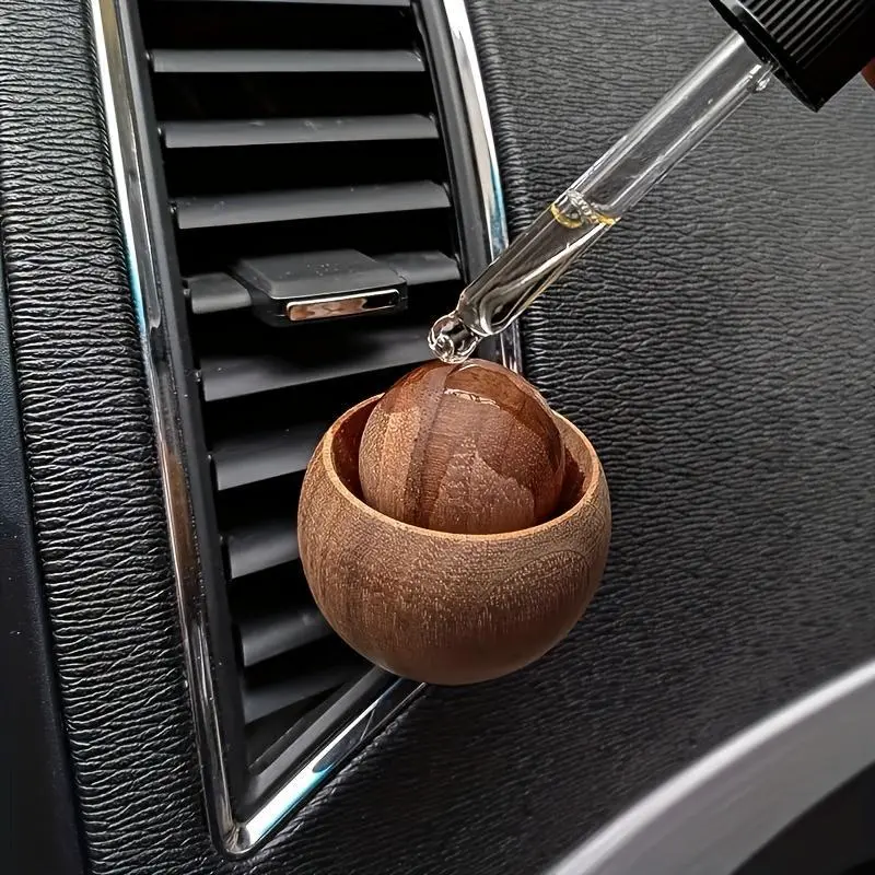 Car Home Essential Oil Diffuser - Made Of Wood Natural Fragrance Diffuser Suitable For Bedroom Living Room Auto Decoration