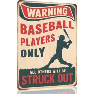 Baseball Room Decor Sign for Boys - Cool Baseball gifts for boys, Perfect as Baseball Decorations, Bedroom, Posters, Accessories, and Sports Memorabilia