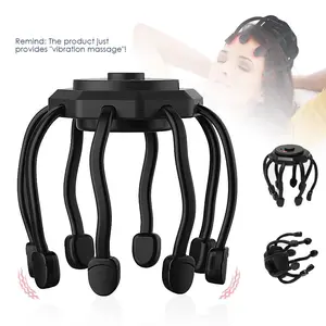 Electric Head Massager, Rechargeable Scalp Massager, 3 Speed Vibration Massage, Portable Personal Tool for Home & Office Use