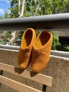 Felted Wool Slippers Felted shoes | Handmade Felt Indoor Slippers 100% Wool