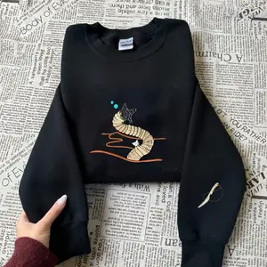 DUNE worm desert embroidered sweatshirt, Retro Sci-Fi Movie inspired shirt, Sand Dunes Adventure sweatshirt