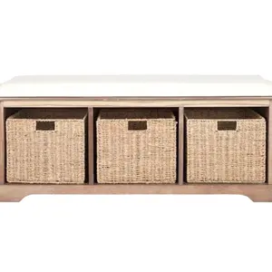 Varielle 47"W Storage Bench - natural/ivory