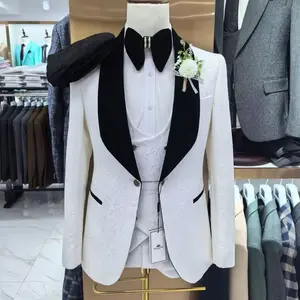 Boutique Men's Wedding Casual Office Suit Set Slim Fit Wedding 3 Piece Luxury Men's Suits for Men - Menswear Formal