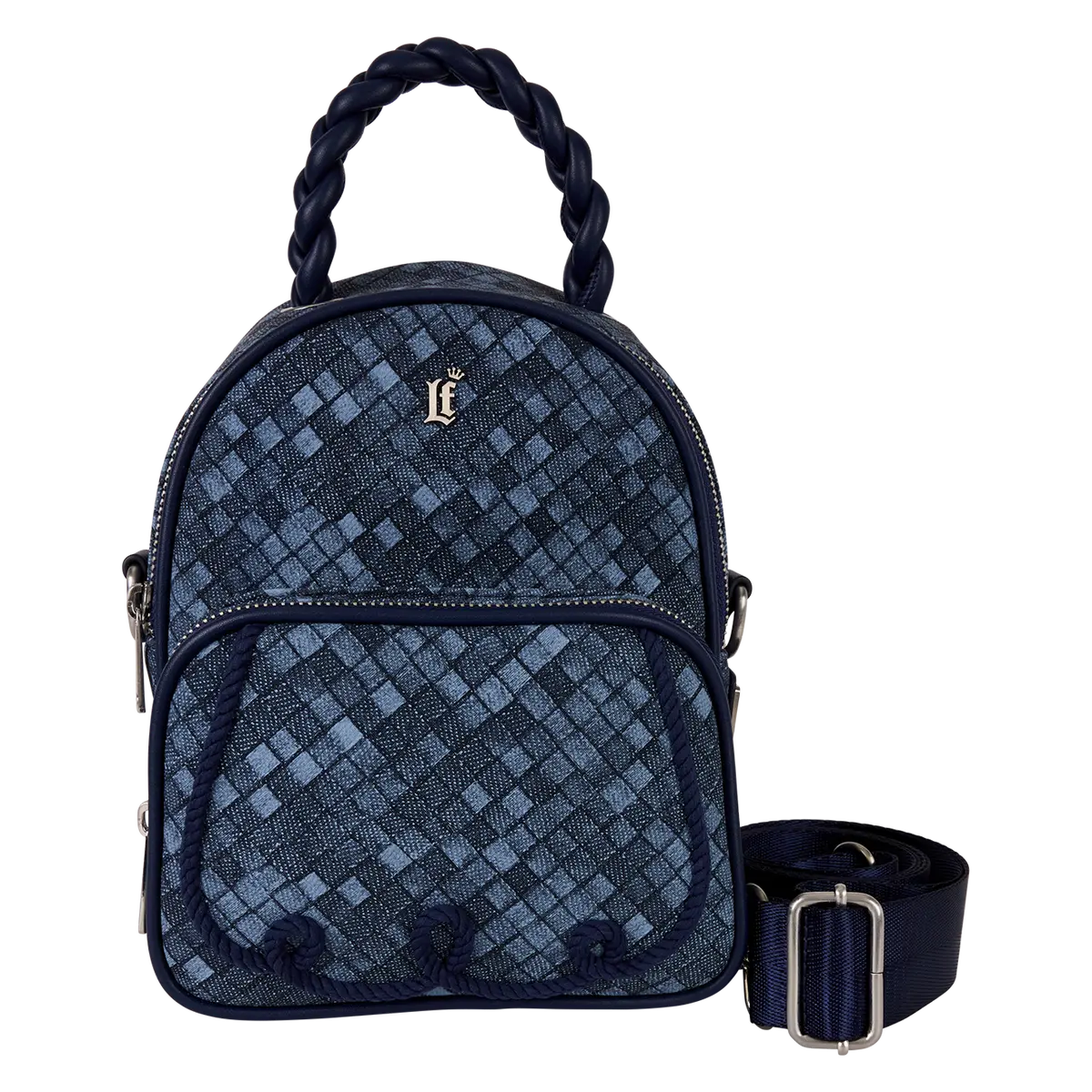 Denim Convertible Mini Backpack