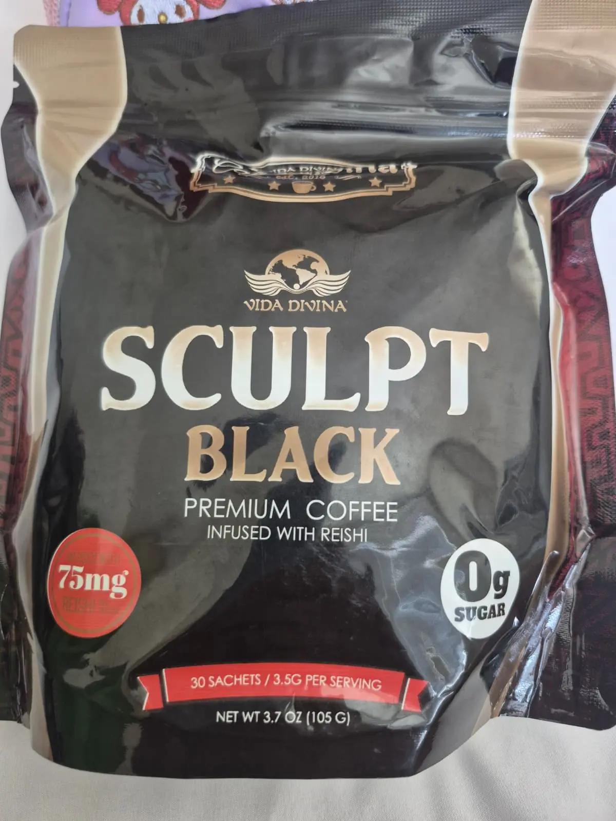 Vida Divina Sculpt Black Instant Coffee – 30 Sachets