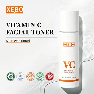 XEBO Brightening Vitamin C Facial Toner | Hydrating VC Face Spray & Moisturizer | Refreshing Daily Skin Care for Glowing Skin | Antioxidant Mist for Women & Men | 3.4 fl.oz