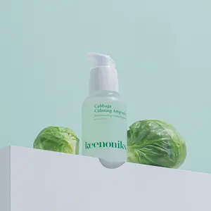 KEENONIKS Cabbage Hyaluronic- acid Calming Ampoule | Skincare for sensitive skin | Facial remedy to cool calm, soothe and moisturize, contains 85% cabbage leaf extrac