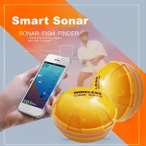 HD Wireless Smart Sonar Fish Finder, Fishing & Ice Fishing Equipment, Dual Frequency, IP68 Waterproof, Bluetooth-Enabled LCD Display, Wireless Sensor