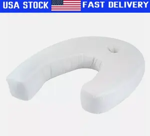 Side Sleeper Pillow J Shaped Contour Pillow 22 x 17 Inches Comfy Hugging Pillow
