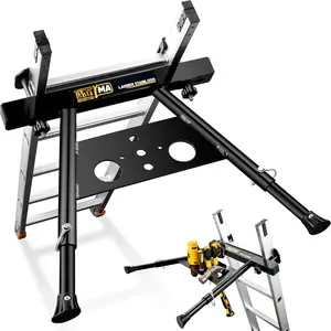 Ladder Stabilizer, Ladder Stabilizer for Roof, Wall Ladder Standoff Aviation Grade Aluminium, Adjustable  22-29.5" Ladder Stabilizer withstands 300 LBS Weight Rating