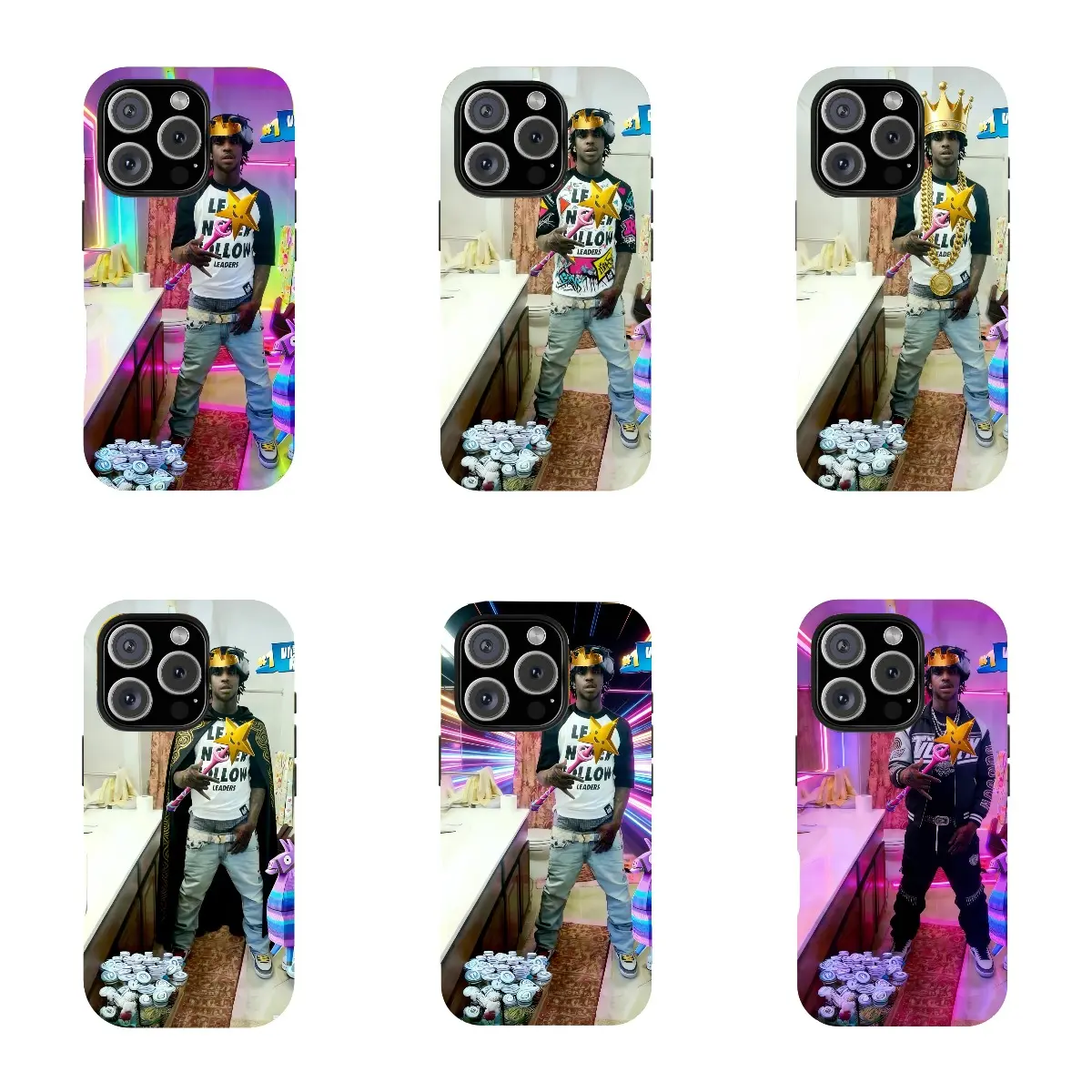 Chief Keef Hip-Hop Collage Tough Case | 2-in-1 Protective Cover for iPhone 17Air/16ProMax/17-11