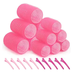 12 Pcs Durabale Heatless Hair Roller Sets Haircare