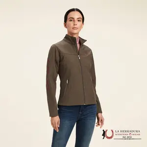 Ariat Banyan Bark Heather 1282 Jacket - Versatile Women's Coat in Green with Pockets, Ideal for Outdoor Wear