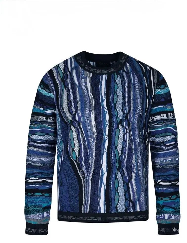 Coogi Australia Crewneck Sweater Canberra Blue