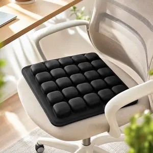 3D Inflatable Cushion for Wheelchairs and Office Chairs—Adjustable-firmness cushion designed to relieve sciatica, tailbone pain, and lower back pain