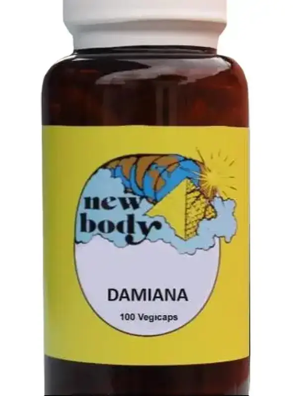 New Damiana Herbal Dietary Supplement - 100 Vegetarian Capsules for Natural Fitness & Healthcare Support, No Fillers, Binders, or Additives