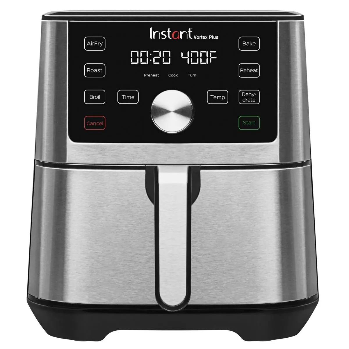 Instant Brands Vortex Plus 103458 4 Qt Kitchen Countertop Air Fryer - 10.58 lbs. Compact Look Appliance with Built-in Smart Features, Customizable Programs, Even Crisp Technology, Less Oil for Small Families