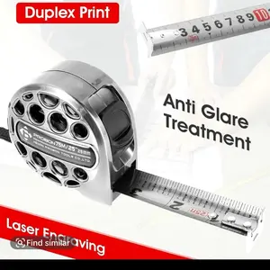 Stainless Steel 25FT Tape Measure, Portable, Double Sided Printed, Imperial & Metric Measurement, No International Warranty