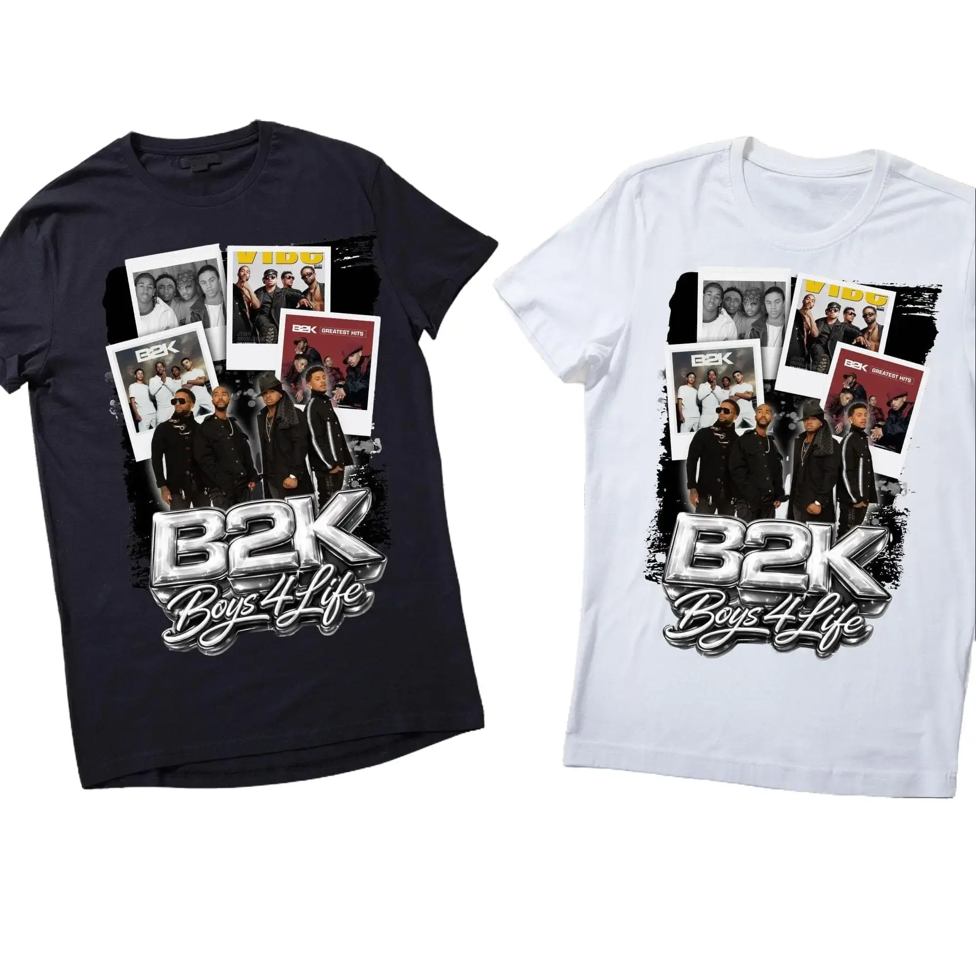 Men's Essential Short-Sleeve B2K Fan T-Shirt - Boys 4 Life Tour Concert Style, Everyday Fit,