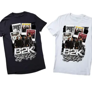 Men's Essential Short-Sleeve B2K Fan T-Shirt - Boys 4 Life Tour Concert Style, Everyday Fit,
