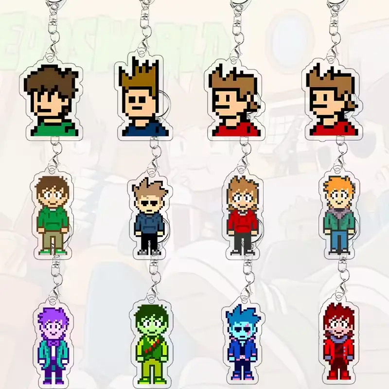 Pixel Eddsworld Acrylic Keychain, Great For Daily Use Or As Thoughtful Little Gifts For Your Friends And Yourself, Halloween gifts