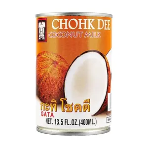 CHOHK DEE Thai Coconut Milk 400ml - Creamy & Rich for Curries, Desserts, Baking, Smoothies & Thai Cuisine