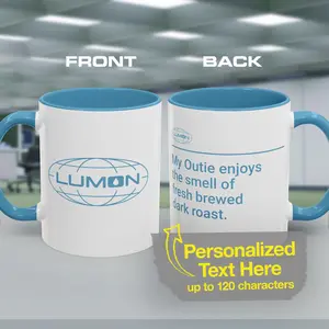 Lumon Severance Personalized Mug - Customizable Collectible Unique Cup Apple TV Show Logo Helly Dylan Irving Innie Outie Coffee Tea Fan Gift