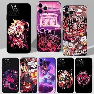 Anime H-Helluva B-Boss Phone Case For iPhone 17,16,15,14,13,12,11 Plus,Pro Max,XS,X,XR,SE,Mini,8,7 Soft Silicone Black Cover
