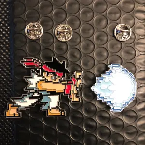 Street Fighter Inspired Enamel Pin for Clothes and Accessories