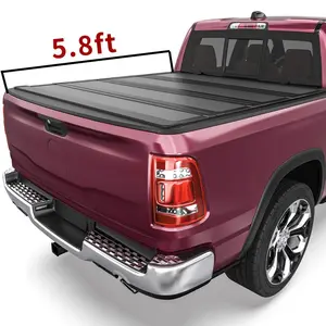 5.8ft Low-Profile Hard 4-Fold Tonneau Cover For 2019- 2026 Silverado Sierra 1500