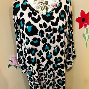 BOOHOO Animal print boho tunic dress 28