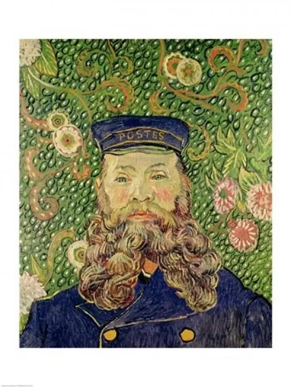 Vincent Van Gogh's Portrait of The Postman Joseph Roulin 1889 Poster Print - 18x24 in, Home Decor, Room Decor, Ideal Gift for Home Supplies Enthusiasts