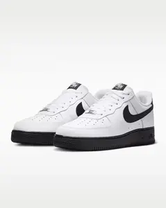 Men's Nike Air Force 1 Low White Black FJ4146-129 Fashion Athletic Sneaker Spring Summer Shoes