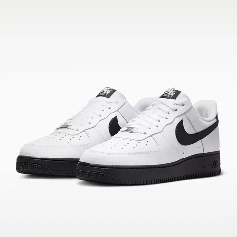 Men's Nike Air Force 1 Low White Black FJ4146-129 Fashion Athletic Sneaker Spring Summer Shoes