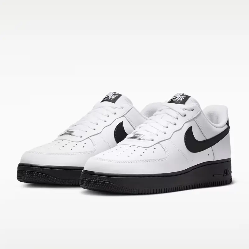 Men's Nike Air Force 1 Low White Black FJ4146-129 Fashion Athletic Sneaker Spring Summer Shoes