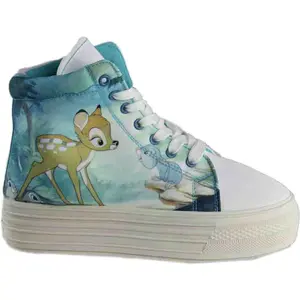 Disney Womens Bambi High  Sneakers Shoes Casual - Blue