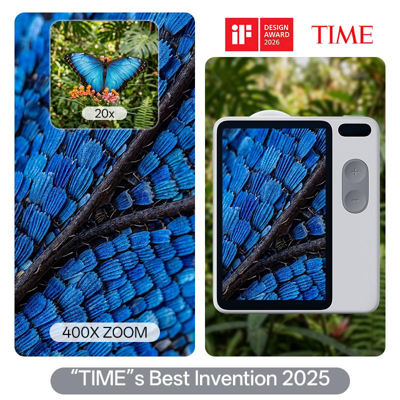 MicroCam X1 Premium 4K Digital Microscope Set – Includes Silicone Case & Lanyard | 400X Pocket Zoom