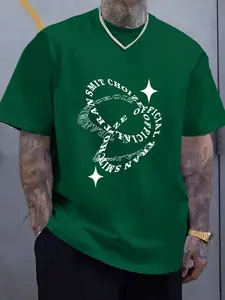 3D surround star minimalist large print Man T-shirt | Luxury style details | High quality polyester fiber | Low profile and stylish American fashion Streetwear item