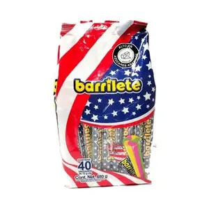 Barrilete Caramelo Blando Sabor a Tutti Frutti 40 Pieces Soft Chewy Candy Ideal for Sweet Treats Bonbon Snack