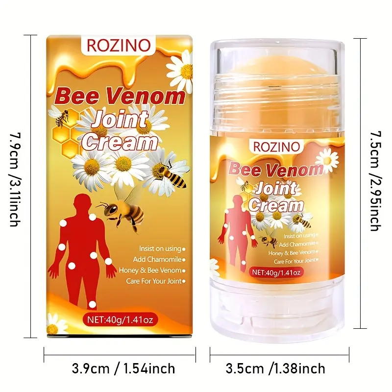 40g bee Venom Joint cream, containing chamomile honey, soothes