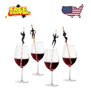 36 Pcs Bachelorette Straws, Funny Male Dancer Drinking Straws