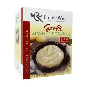 ProteinWise Protein Garlic Mashed Potatoes, Gluten-Free, Low Fat, 11g Protein, 7 Servings