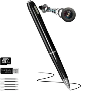 Camera Pen-Mini Cameras HD 1080P-with 64GB SD Card Data Cable and Card Reader-Hidden Cameras Pen Cameras for Indoor Safety Classroom Learning premium portable camcorder mount