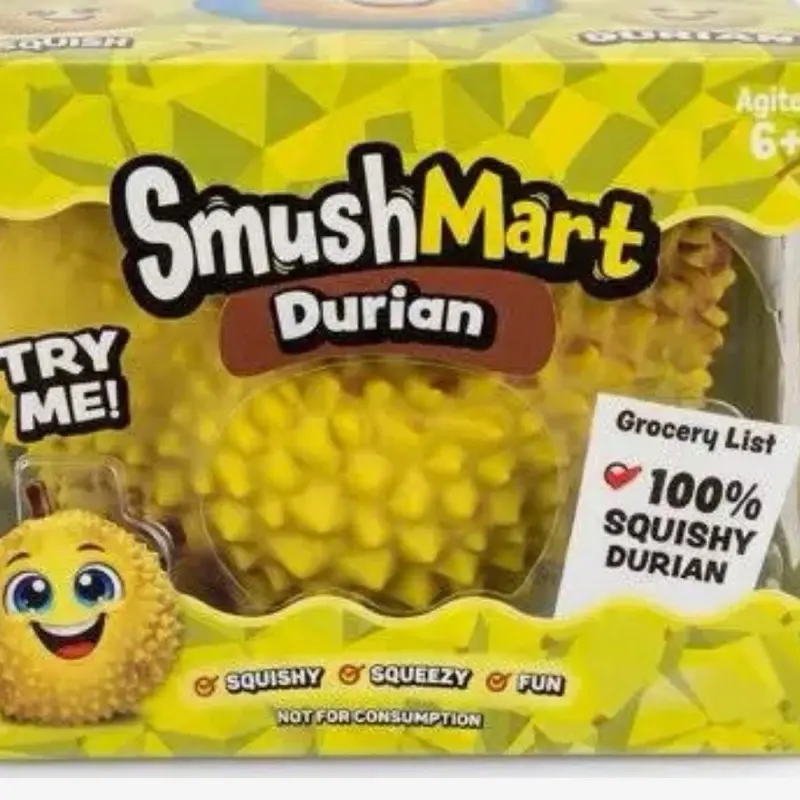 Durian Smushmart Squishy Fidget Toy - Unisex Decompressing Anxiety Relief Squeeze Item