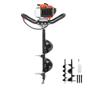 【DealsForYouDays】VEVOR Post Hole Digger 52cc 1450W Auger Post Hole diggerGas Powered Earth Digger with Two Earth Auger Drill Bit 6" & 10" and 3 Extension Rodsfor FarmlandGarden and PlantEPA certification,father'sdaygifts