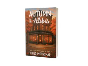 Autumn & Alibis book mystery novel charm cozy whodunit slow burn romance