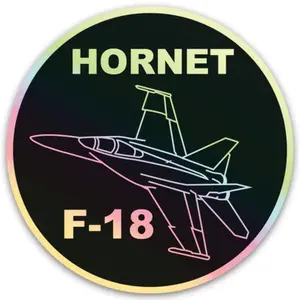 F-18 Hornet Holographic Sticker