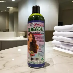 SHAMPOO ARTESANAL BERGAMOTA WITH MINOXIDIL & KERATINA  - Natural Hair Growth Formula for Anti-Hair Loss & Breakage Support