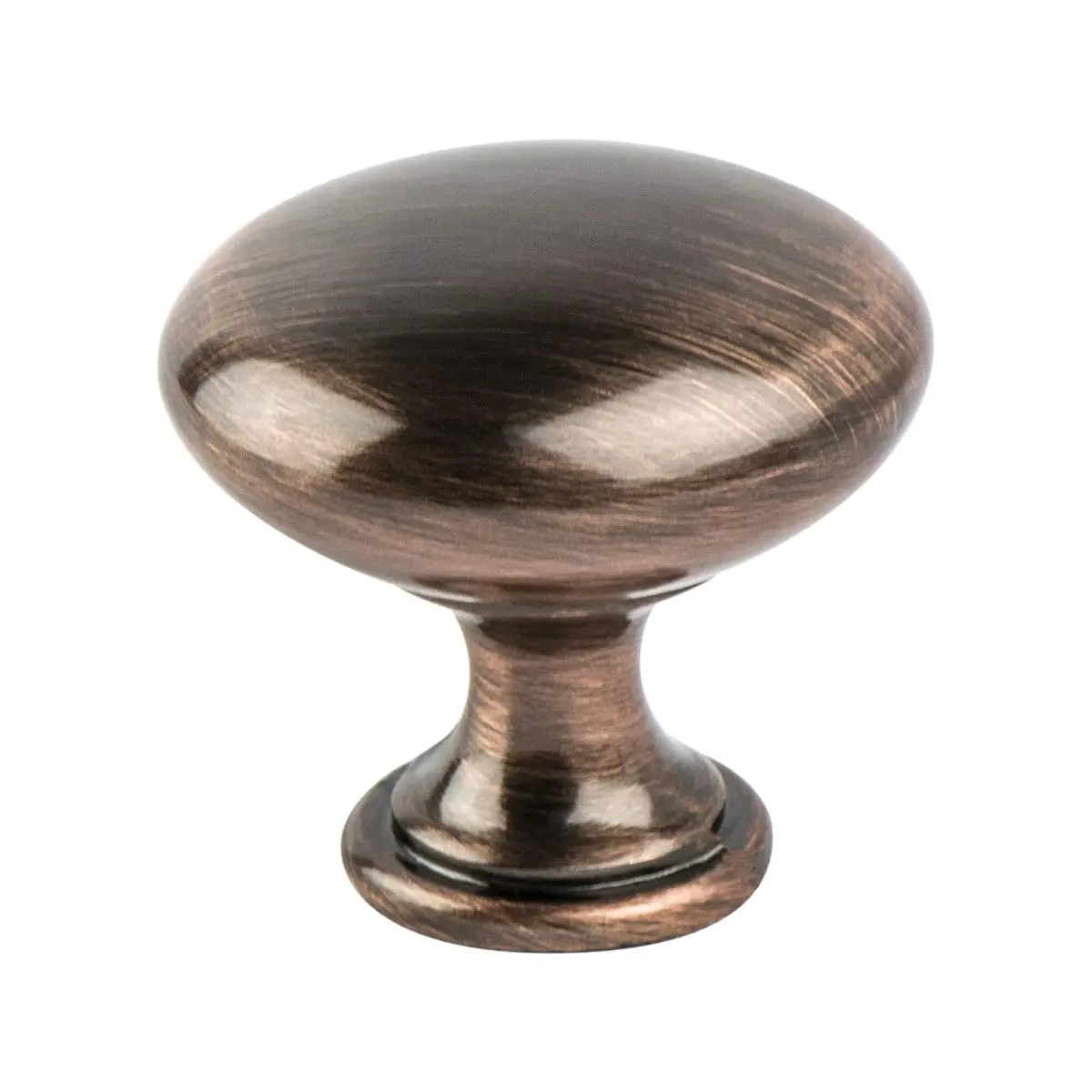 Berenson 9722-1BAC-P Simple European Flair Euro Moderno Doorknob, 1-3/16 in. Diameter, 1-1/8 in. Projection, Brushed Antique Copper Finish